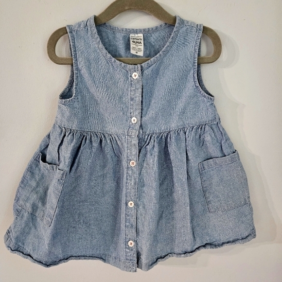 Carter's denim girls top - Picture 1 of 5
